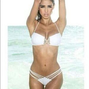 ✨ HP✨Strappy Bandeau Top Brazilian Back Bikini Set✨